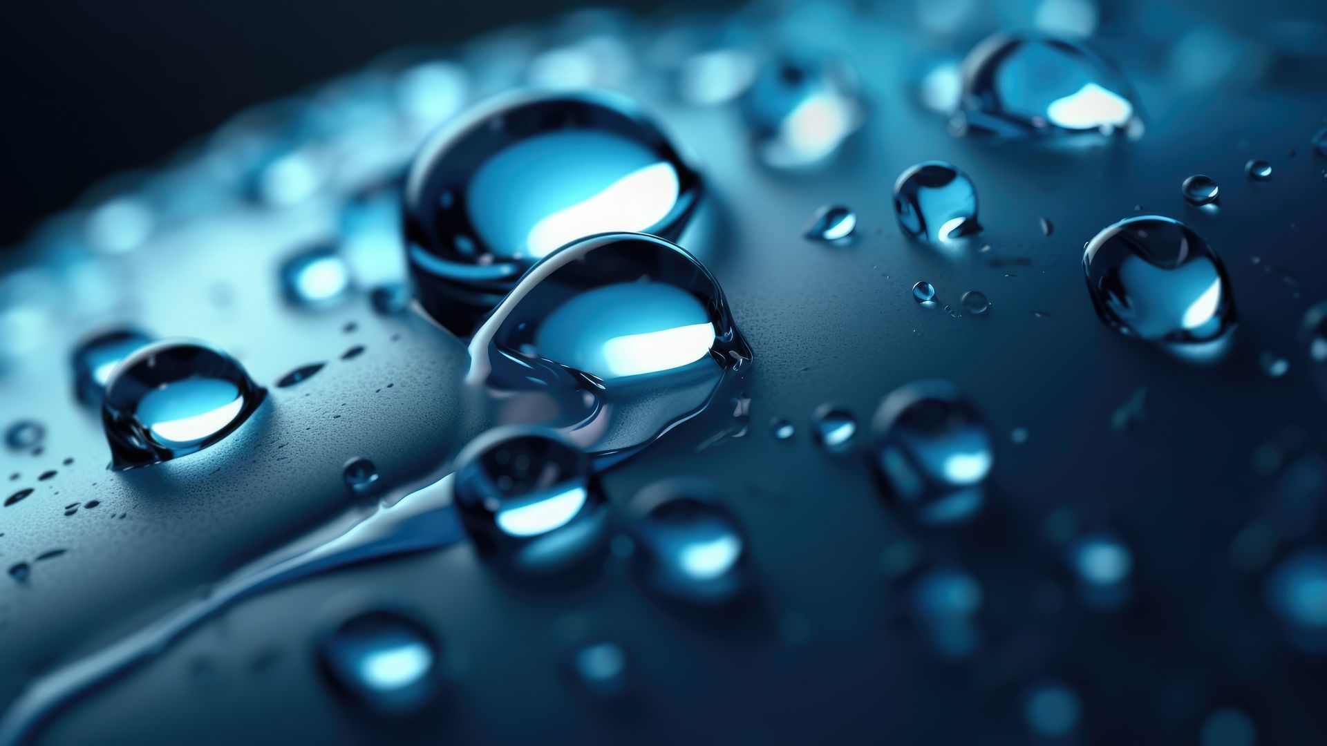 Water beading on a ceramic coated vehicle